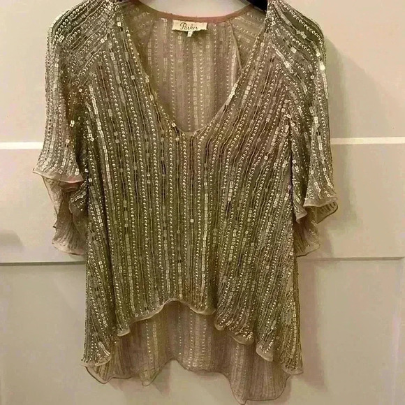 Parker Tops - Parker Sequin Silk blouse